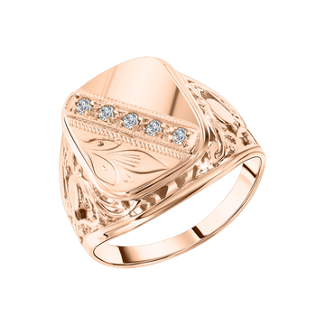 Herrenring mit Zirkonia