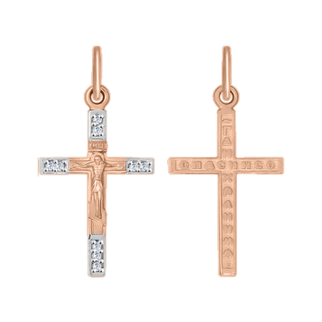 Anhänger–Kreuz mit Zirkonia
