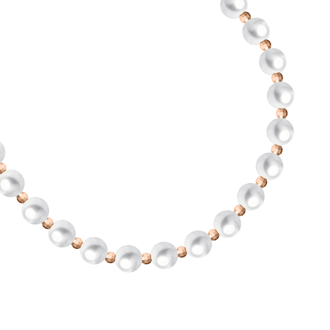 Collier mit Perlen