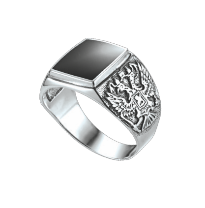 Herrenring mit Onyx