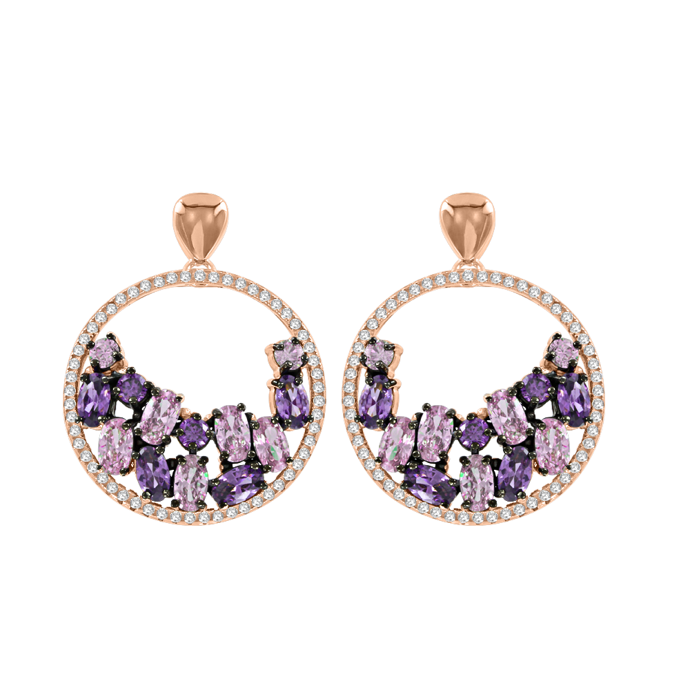 Ohrstecker vergoldet mit Amethyst