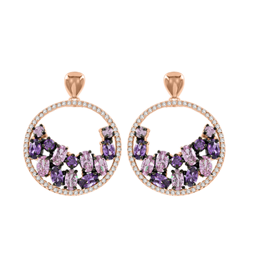 Ohrstecker vergoldet mit Amethyst