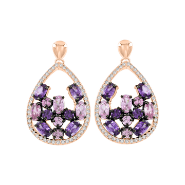 Ohrstecker vergoldet mit Amethyst