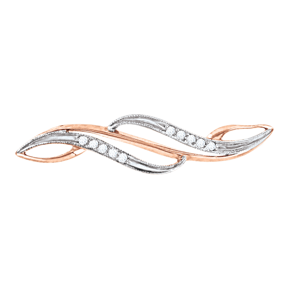 Brosche mit Zirkonia