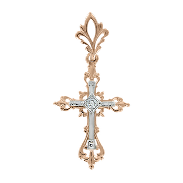 Anhänger–Kreuz mit Zirkonia