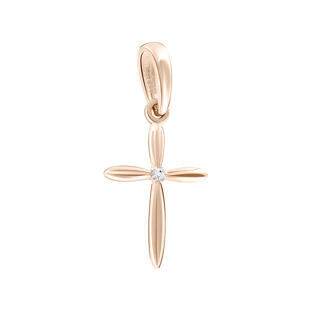 Anhänger – Kreuz mit Brillant