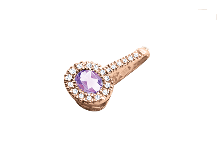 Anhänger mit Amethyst und Brillant