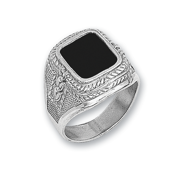 Herrenring mit Onyx