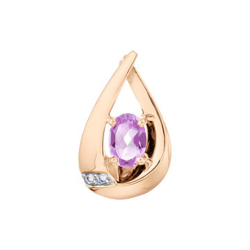 Anhänger mit Amethyst und Zirkonia