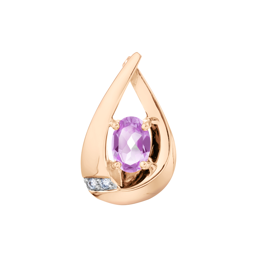 Anhänger mit Amethyst und Zirkonia