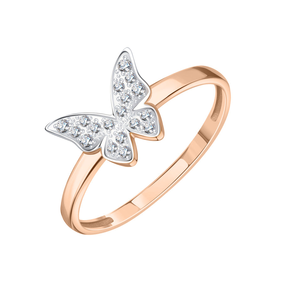 Damenring "Schmetterling" mit Zirkonia