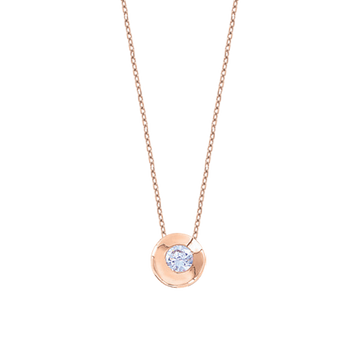 Collier mit Anhänger und Zirkonia