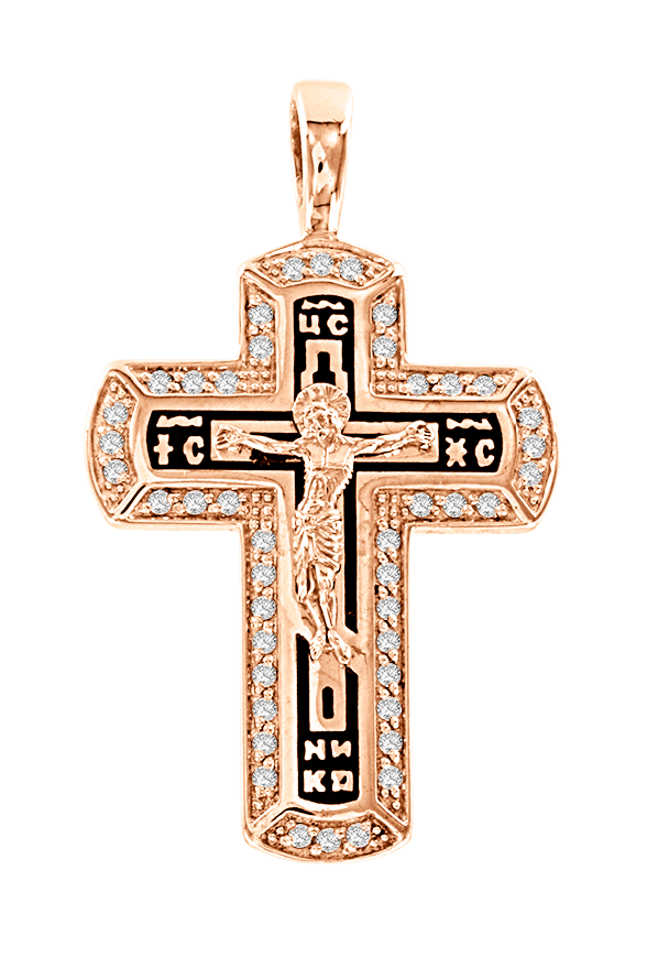 Anhänger - Kreuz mit Zirkonia
