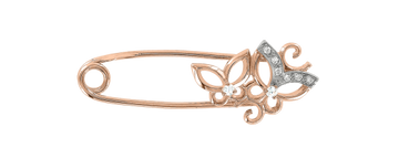 Brosche mit Zirkonia