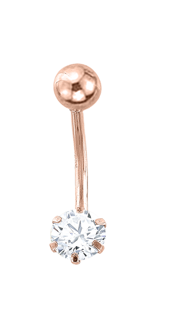 Bauchpiercing mit Zirkonia