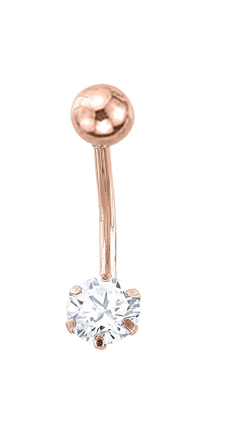 Bauchpiercing mit Zirkonia