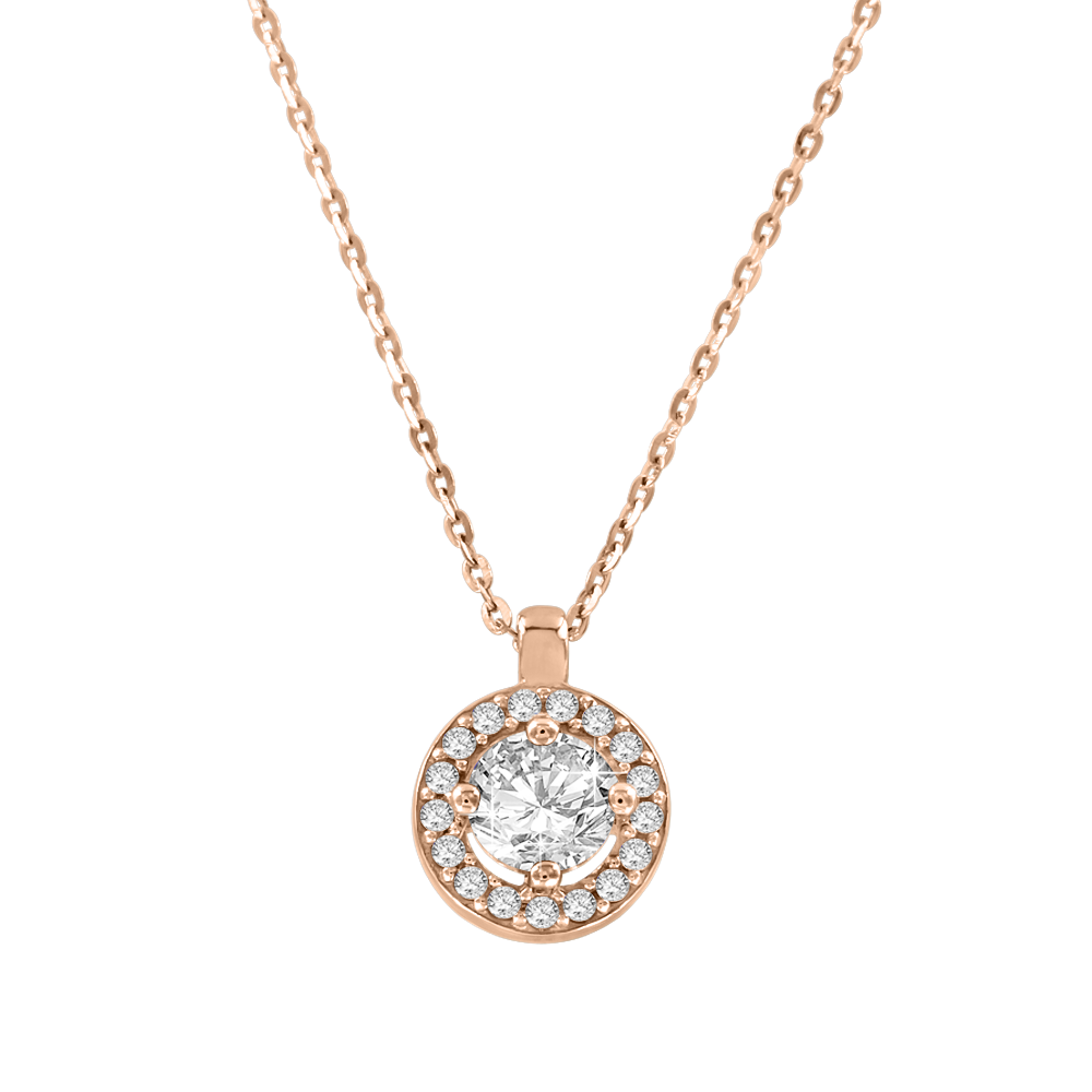 Collier mit Anhänger und Zirkonia