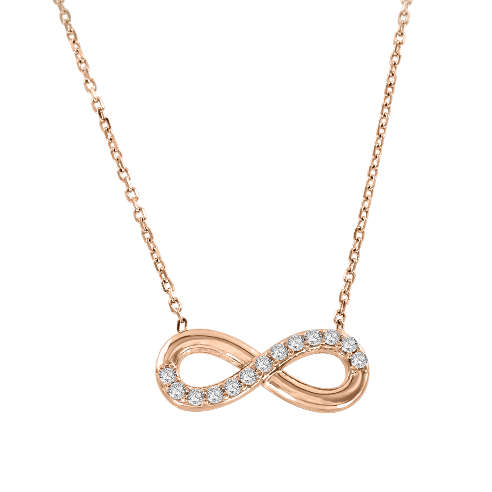 Collier "Unendlichkeit" mit Zirkonia