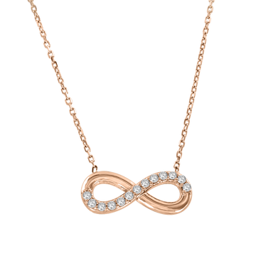 Collier "Unendlichkeit" mit Zirkonia