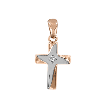 Anhänger-Kreuz mit Zirkonia