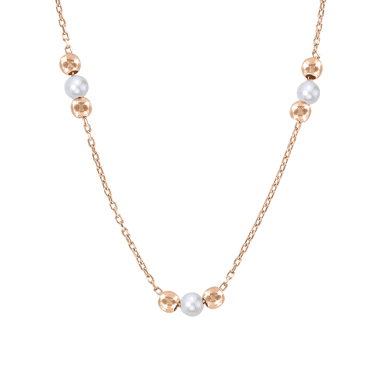 Collier mit Perlen