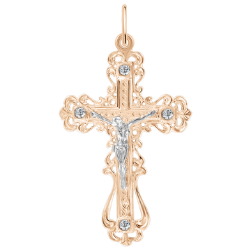 Anhänger-Kreuz mit Zirkonia