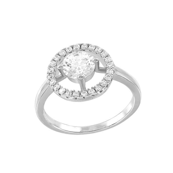 Damenring mit Zirkonia
