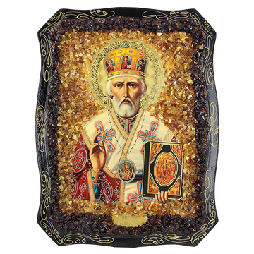 Orthodoxe Ikone dem heiligen Nikolaj dem Wundertäter