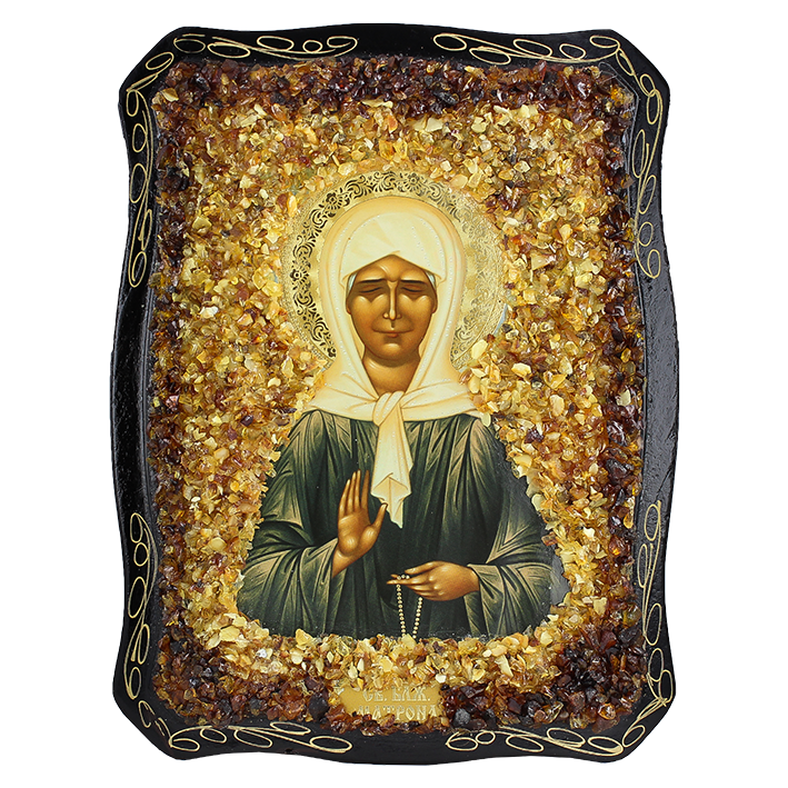 Orthodoxe Ikone der seligen Matrone von Moskau