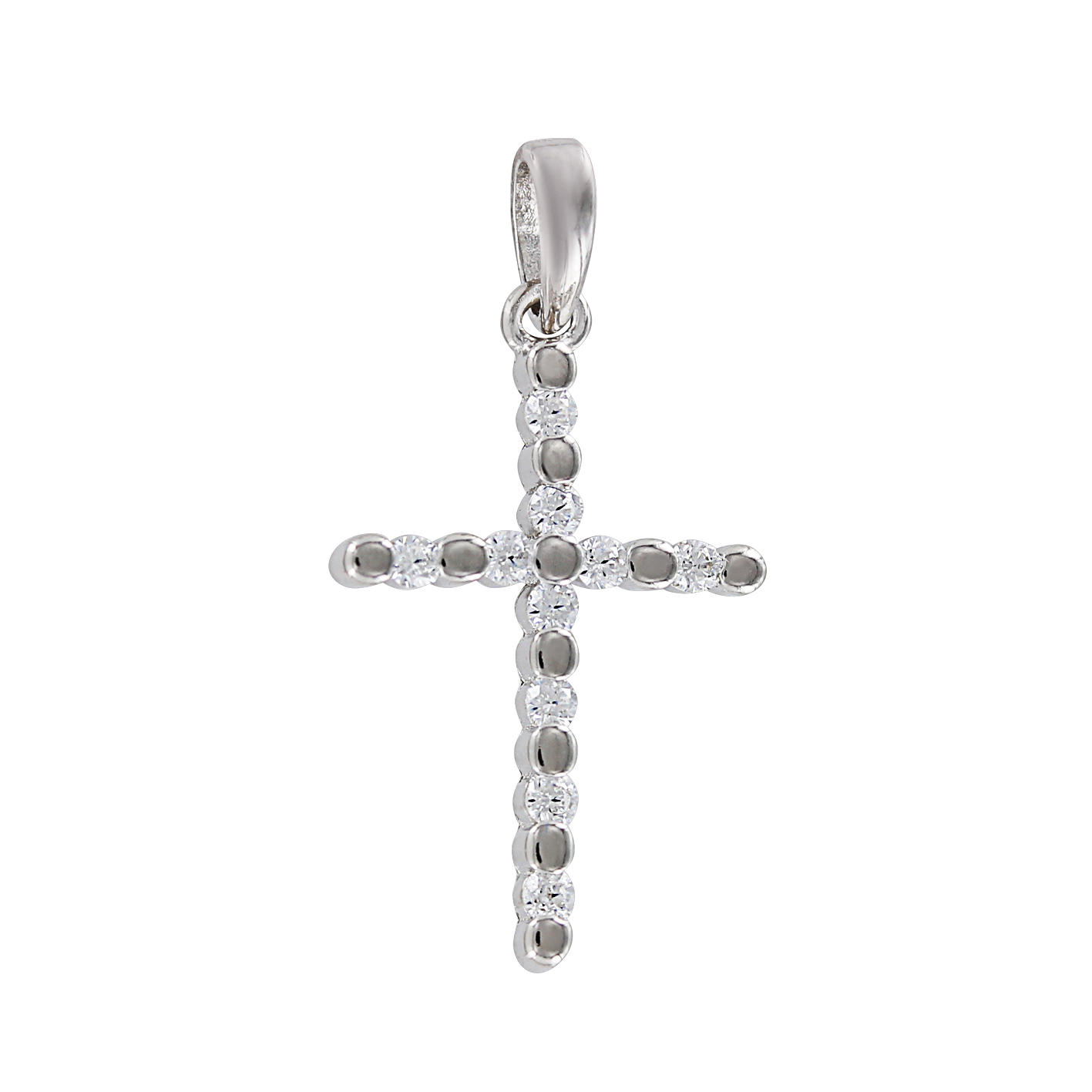 Anhänger – Kreuz mit Zirkonia