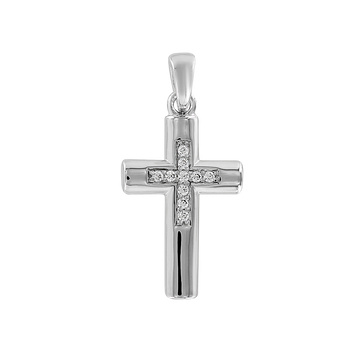 Anhänger - Kreuz mit Zirkonia
