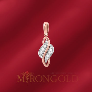 Anhänger, Rotgold, 585°, Brillant 0,014 ct. WSI