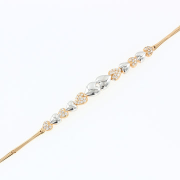 Gelbgold Armband mit Zirkonia
