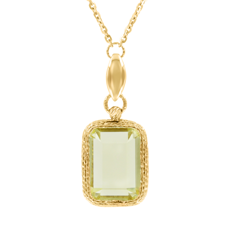 Collier mit grünem Amethyst