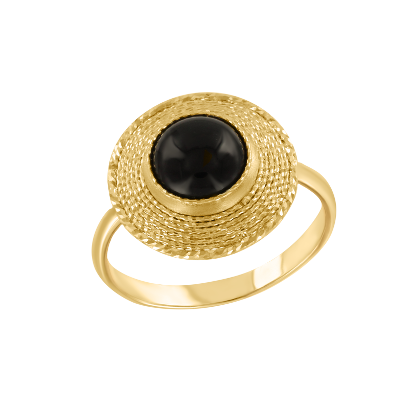 Damenring mit Onyx