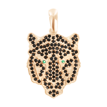 Anhänger Tiger mit Zirkonia