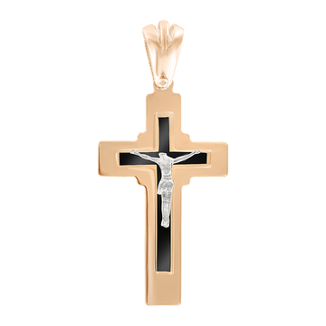 Anhänger–Kreuz mit Emaille