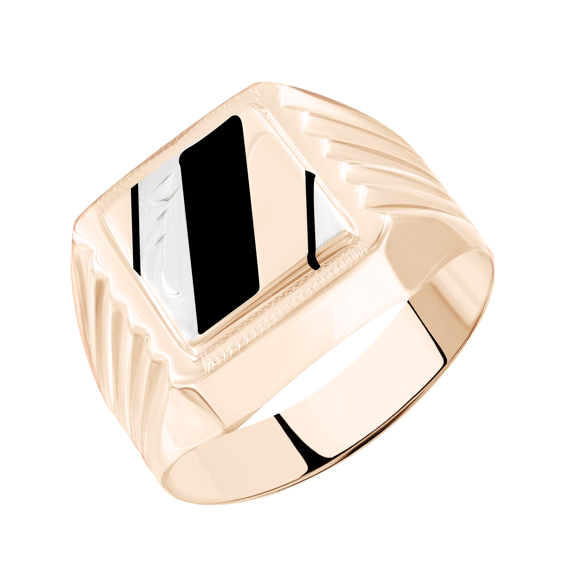 Herrenring mit Emaille