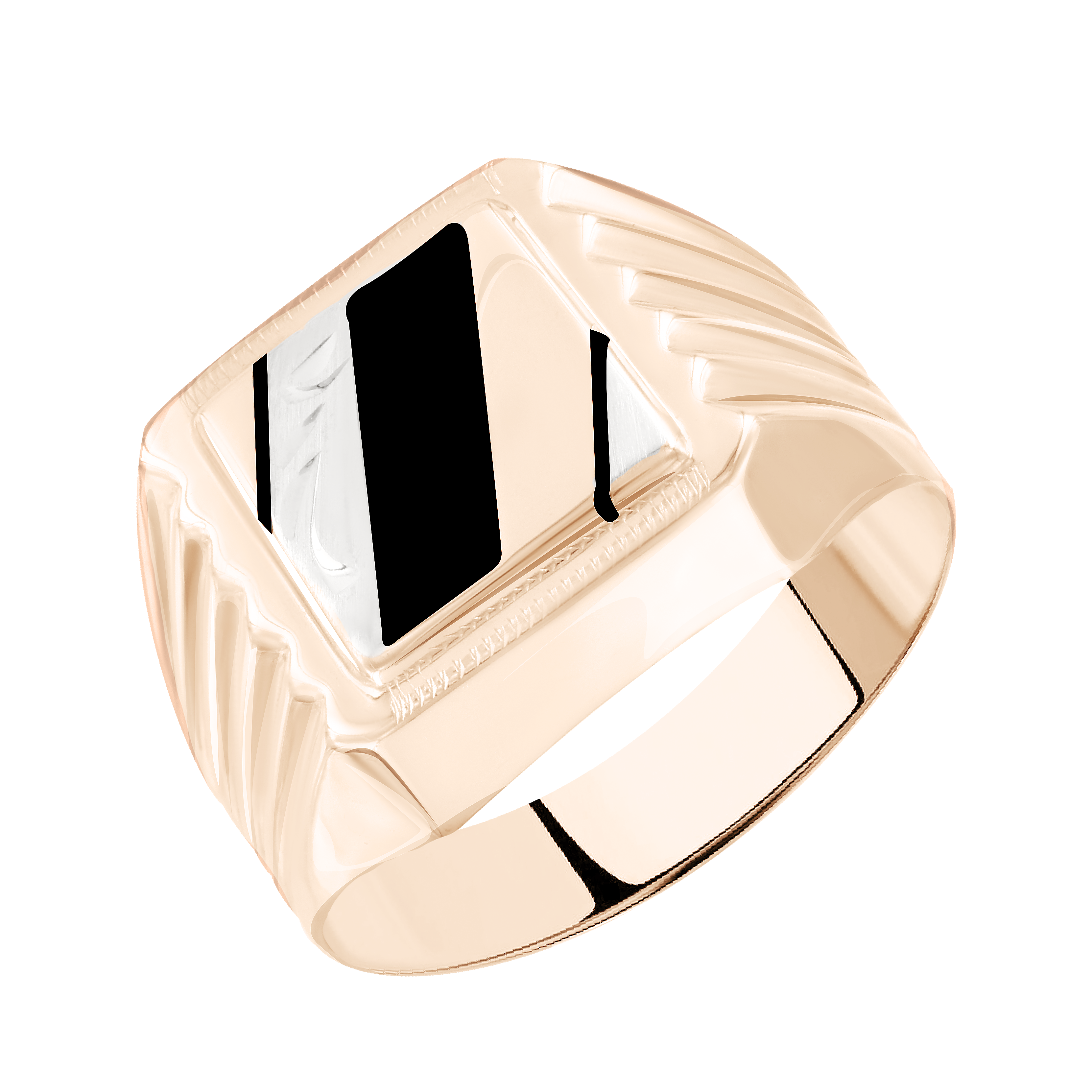 Herrenring mit Emaille
