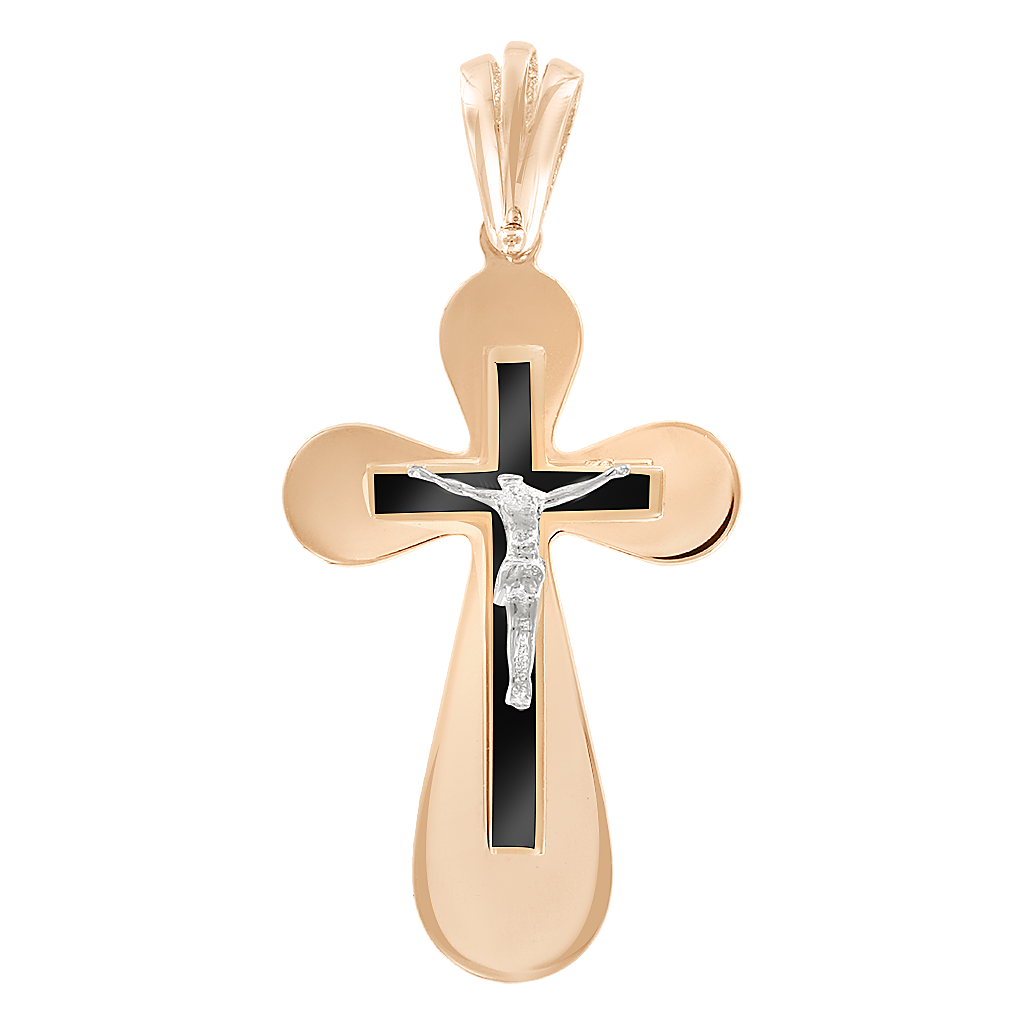 Anhänger – Kreuz mit Emaille