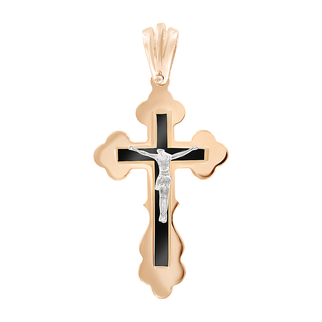Anhänger – Kreuz mit Emaille