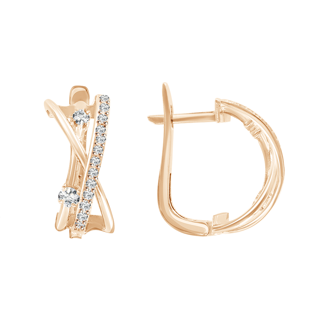 Ohrhänger mit Zirkonia