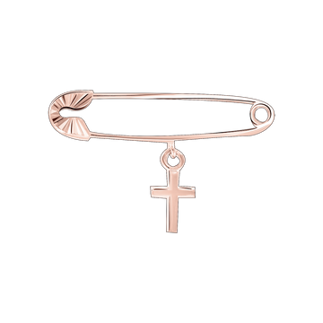 Brosche mit Kreuz