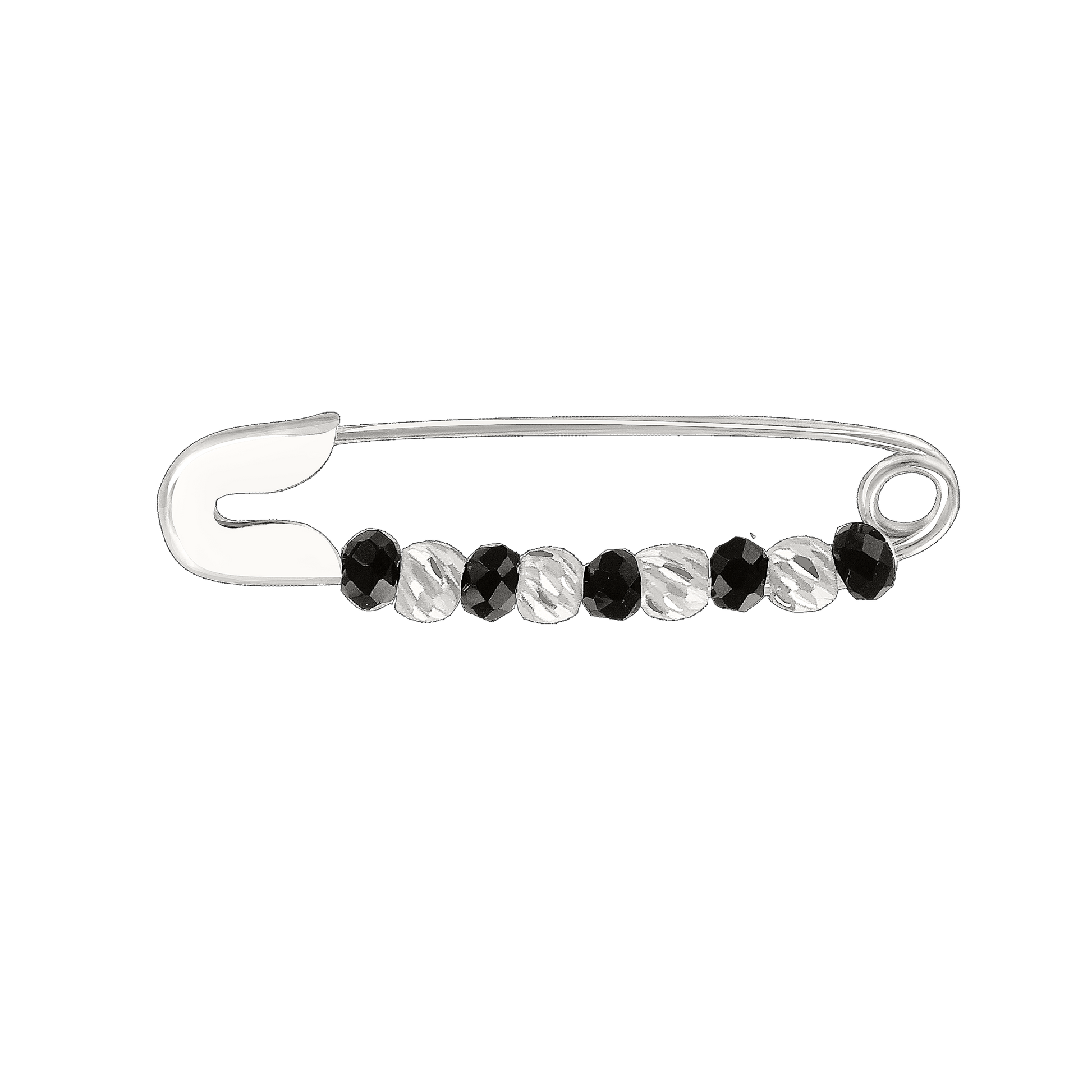 Brosche mit Onyx
