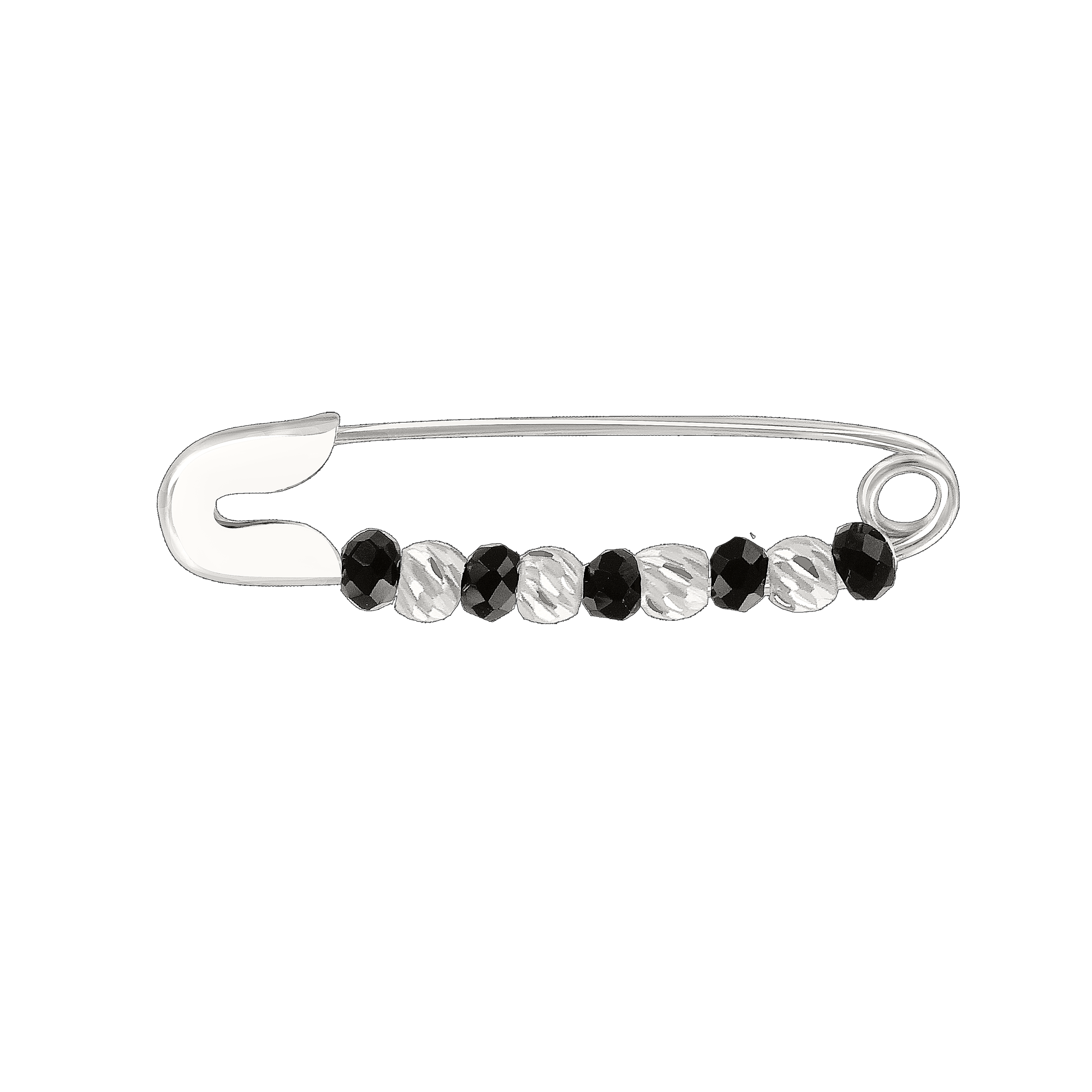 Brosche mit Onyx