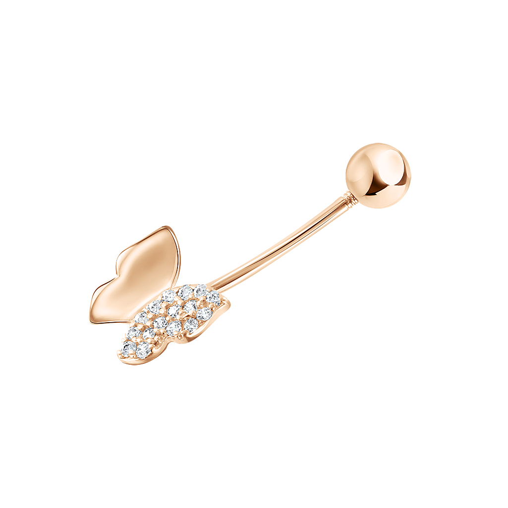 Bauchpiercing mit Zirkonia