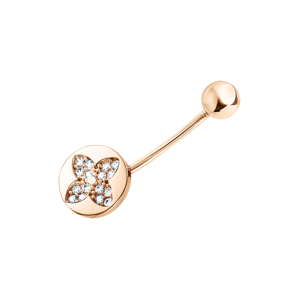 Bauchpiercing mit Zirkonia
