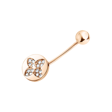 Bauchpiercing mit Zirkonia