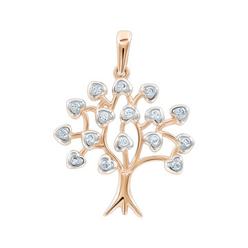 Anhänger Baum mit Zirkonia