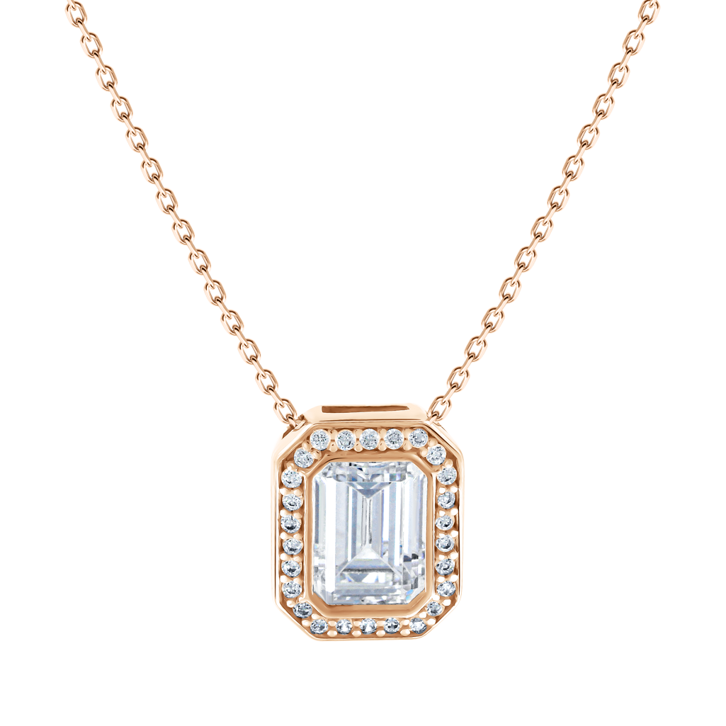 Collier mit Anhänger und Zirkonia